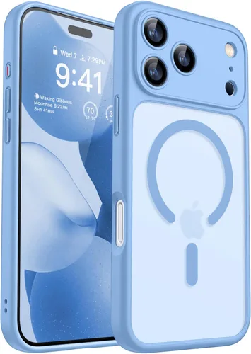 Miniatura 56 de CANSHN Funda magnética compatible con iPhone 17 Pro, mejorada [protección completa de la cámara] [compatible con Magsafe] [mate translúcido] funda