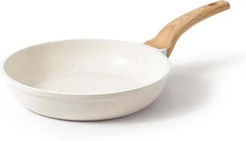 CAROTE Sartén antiadherente para saltear y freír, sartén para tortilla, sartén de granito saludable y no tóxica para chef, compatible con inducción,