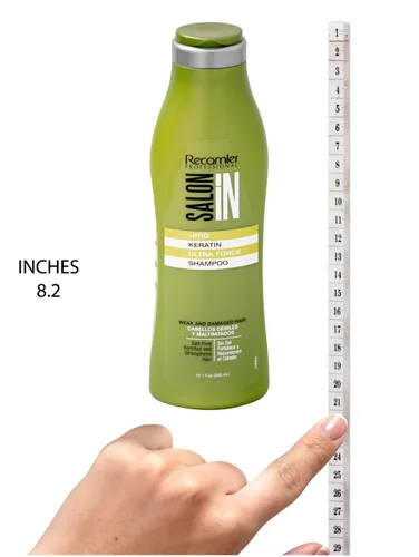 Miniatura 4 de Salon In by Recamier Champú Keratin Ultra Force para el cabello, reparación e hidratación profunda, 10.1 fl oz / 10.1 fl oz