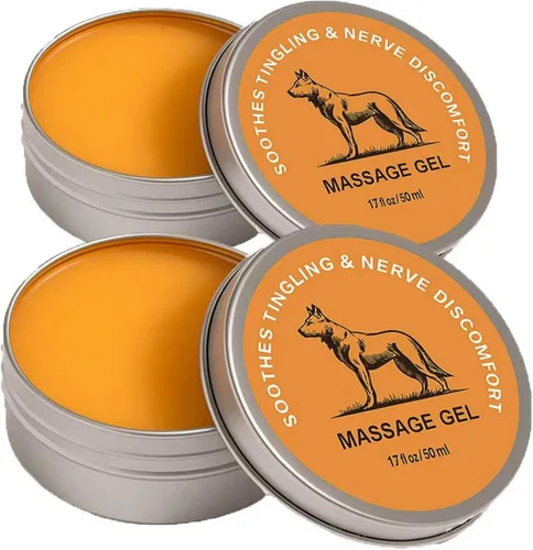 Lmoy Bálsamo de alivio nervioso para neuropatía, crema de masaje calmante para el cuidado, crema de masaje calmante natural para el cuidado de las