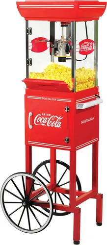 Miniatura 11 de Nostalgia Máquina para hacer palomitas de maíz - Carrito profesional con caldera de 2.5 onzas que hace hasta 10 tazas - Máquina de palomitas vintage