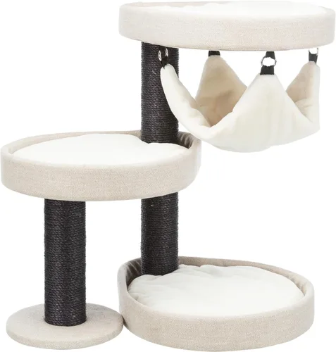 Miniatura 8 de Trixie Fonda Rascador para gatos de 39 pulgadas, rascador para gatos con base de tela suave y cuerda de sisal duradera, para gatos grandes con base