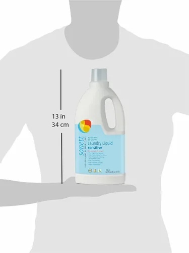 Miniatura 3 de Sonett Detergentes líquidos orgánicos para lavandería, sensibles (1 unidad) para personas con alergias, sin OMG, certificado orgánicamente cultivado