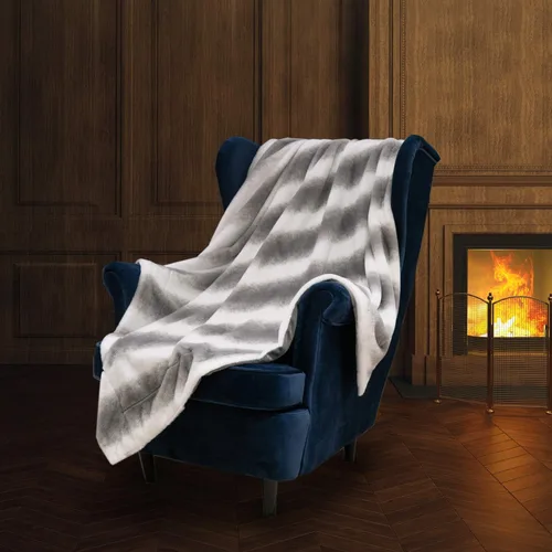 Miniatura 12 de Manta de piel sintética súper suave, manta de felpa acogedora de lujo real para sofá, cama, silla, manta reversible de terciopelo de piel sintética