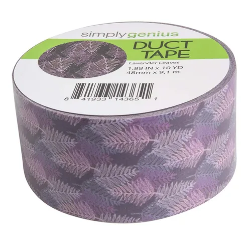 Miniatura 3 de Simply Genius Cinta adhesiva de colores – 1.88 pulgadas x 10 yardas de hojas de lavanda – Cinta adhesiva fuerte y resistente al desgarro