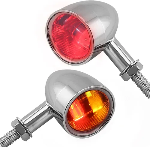 Miniatura 12 de FATECIM 2 luces LED de señal de giro para motocicleta, luces de conducción de alta resistencia, intermitentes traseros para Bobber Harley, Honda