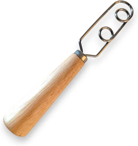 Miniatura 9 de Jar Whisk Stainless Steel with Wooden Handle For Sourdough Starter, Peanut Butter, Almond Butter, Cashew Butter, Protein Shakes, Tahini, Yogurt
