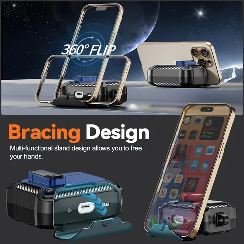 Miniatura 3 de Funda para AirPods Pro de 2 generación con soporte para teléfono, diseño de interruptor automático de protección completa contra caídas con kit