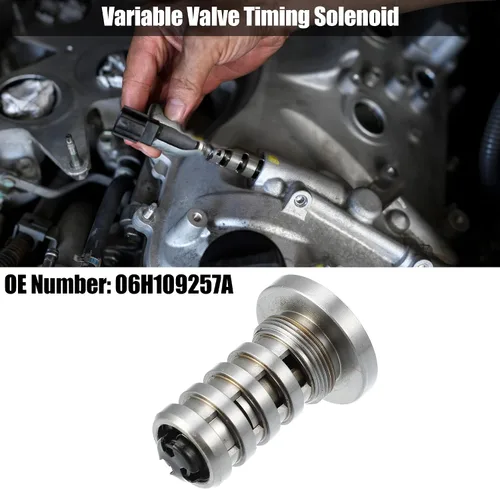 Miniatura 2 de X AUTOHAUX Válvula de control de aceite de sincronización variable del motor solenoide 06H109257A para Audi A3 2008-2013 para Volkswagen CC