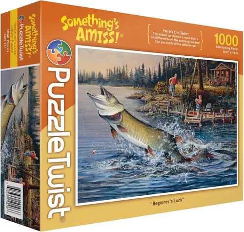 PuzzleTwist - Rompecabezas de 1000 piezas para principiantes - Serie Something's Amiss! Único, desafiante, divertido para adultos, familia,