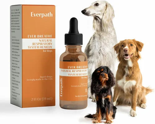 Apoyo respiratorio para perros – 2 onzas líquidas/2.0 fl oz | Fabricado en los Estados Unidos | Aumenta el apoyo inmunológico y la respiración