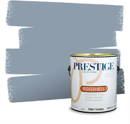 Miniatura 114 de Pintura Exterior + imprimación PRESTIGE, todo-en-uno, 1 galón, acabado mate, color comparable al Valspar* Royal Gray* VS151-Gris real