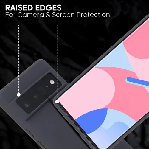 Miniatura 2 de Case-Mate - Paquete de protección - Funda para teléfono y protector de pantalla para Google Pixel 6a - Negro