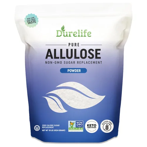 Miniatura 10 de DureLife Edulcorante de alulosa, 5 lb 100% Puro Sustituto de Azúcar en Polvo Sin Eritritol, Proyecto Verificado Sin OGM, Certificado Keto, OU