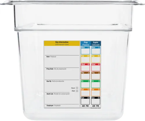 Miniatura 2 de Carlisle FoodService Products Storplus Permalabel - Recipiente de almacenamiento de alimentos con etiqueta integrada para cocina y restaurante