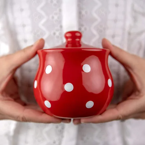 Miniatura 9 de City to Cottage Azucarero de cerámica con tapa, condimento de azúcar de 10 onzas para barra de café, tazón dispensador de azúcar, olla de Turquesa