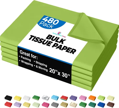 Miniatura 19 de Party Solids Papel de seda morado para bolsas de regalo, papel de seda a granel de 15 x 20 pulgadas, 480 hojas, papel de periódico de 10 libras