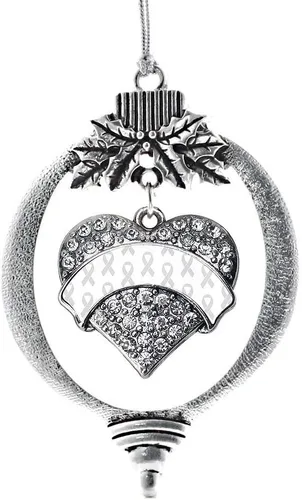Miniatura 75 de Inspired Silver - Adorno con dije de hermana gemela - Adornos navideños de plata con circonitas cúbicas