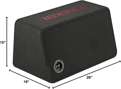 Miniatura 9 de Kicker 45VL7R102 - Caja ventilada cargada única de 10" L7R - 500 Watts RMS