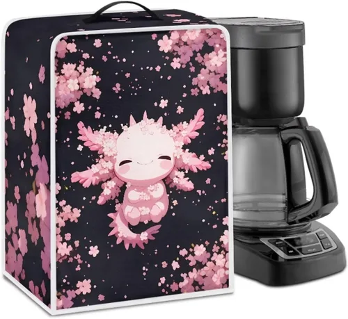 Miniatura 38 de Cubiertas para máquina de café con mango superior, resistentes a las manchas, para mezclador, compatible con la mayoría de cafeteras