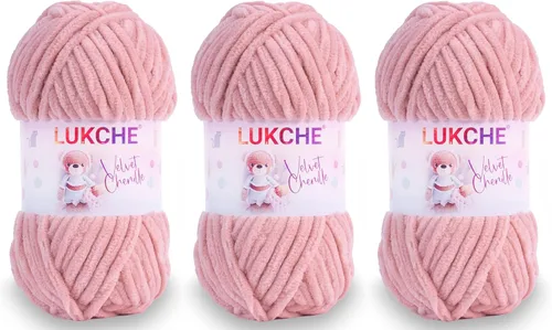 Miniatura 46 de Hilado de chenilla de terciopelo para amigurumi y punto de crochet súper voluminoso 100 gr (69,0 m) (Grosor del hilo 8 mm) (Verde espárrago) 1