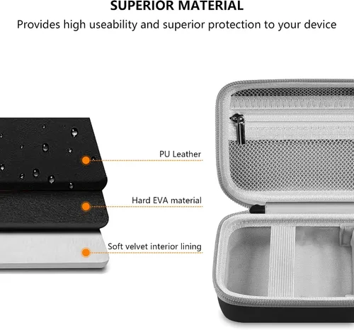 Miniatura 5 de Leayjeen Funda para impresora fotográfica para teléfono inteligente compatible con KODAK Mini 2/Mini Shot 2 Retro 4PASS Impresora fotográfica Negro