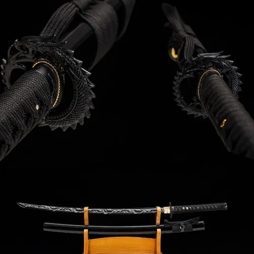 Miniatura 6 de Kamaiwo -1045/1060 hechas a mano forjadas a mano, auténticas, las katanas japonesas son un regalo único para hombres. El acero de alto carbono