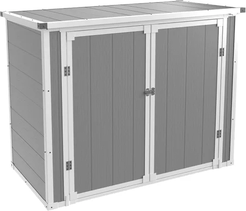 Miniatura 13 de UDPATIO Caja de cubierta de 100 galones, caja de almacenamiento para exteriores, resina impermeable con cerradura, contenedor de almacenamiento