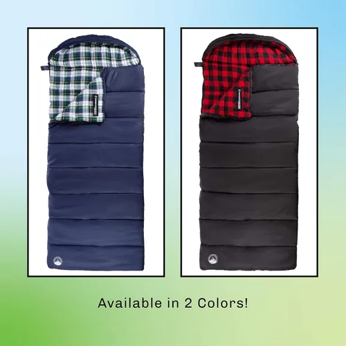 Miniatura 8 de Sleeping Bag - Lightweight Envelope-Style 32F Rated Outdoor Sleeping Bag with Hood and Carry Case for Backpacking, Camping and Hiking by Wakeman