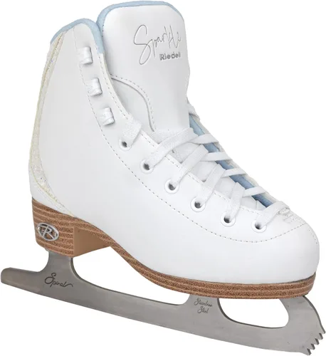 Miniatura 10 de Riedell Sparkle Ice Skates - Cómodos y hermosos patines de hielo recreativos para mujeres y hombres con parte superior de apoyo y cuchillas suaves