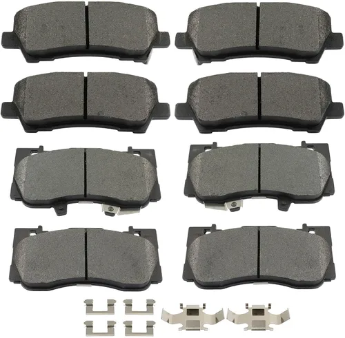 Miniatura 30 de ECCPP - Juego de 4 pastillas de freno de disco de cerámica traseras para 1994 1995 1996 1997 1998 1999 2000 2001 2002 2003 2004 para Ford Mustang