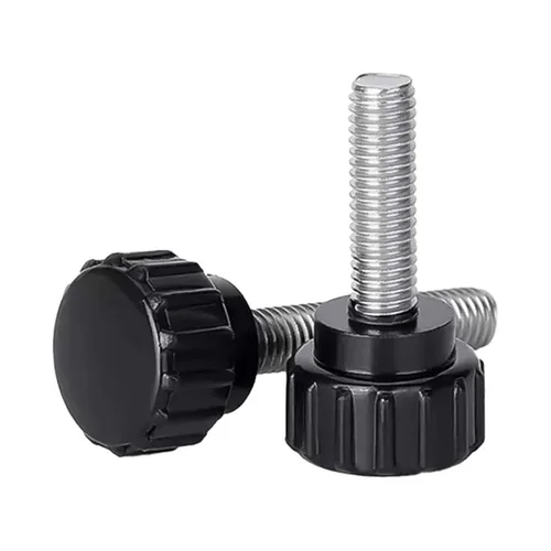 20 piezas de tornillos de pulgar M4 con pomos de agarre, tornillos de pulgar para cerraduras de maquinaria con estuche de almacenamiento, cabeza de