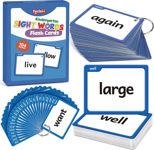 Miniatura 13 de Torlam Tarjetas flash de palabras de vista y fonética para niños, aprender a leer dígrafos, mezclas CVC, sonidos de vocales largas, ortografía