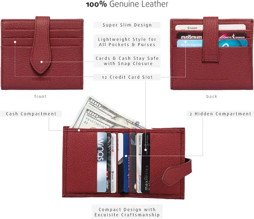 Miniatura 22 de Grande -3803 Cartera unisex, Azul (Iced Blue), Cartera delgada de cuero con cierre a presión pequeño