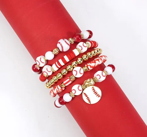 Miniatura 4 de Ardorchid Pulseras de Halloween para Mujeres Calabaza Fantasma Esqueleto Murciélago Calavera con Cuentas Apilables Elásticas Rugby Acción de Gracias