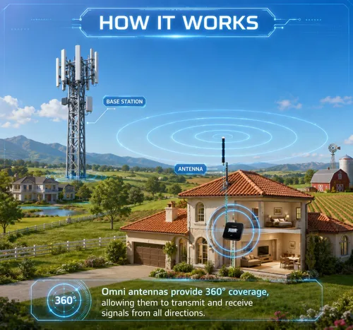 Miniatura 6 de Antena 5G 4G LTE omnidireccional de banda ancha para exteriores, largo alcance, 698-3800MHz 12dBi para Verizon, AT&T, enrutador T-Mobile