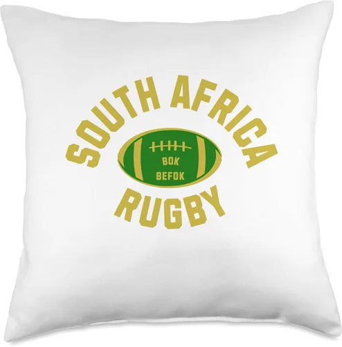 South African Rugby South Africa Rugby África Sudafricana Rugby Bok befok - Almohada (18 x 18 pulgadas), multicolor