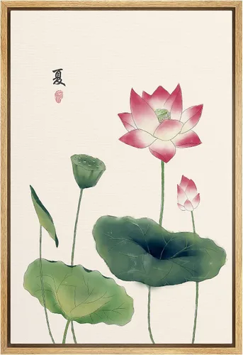 Miniatura 13 de NWT Impresión en lienzo enmarcado para pared, acuarela, grullas, pájaros volando, naturaleza salvaje, ilustraciones de arte moderno decorativo