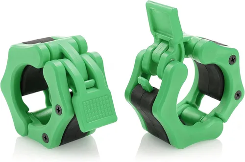 Miniatura 19 de Abrazaderas/Collares de Barra Olímpica de Liberación Rápida Par de Clips de Peso para Barra de 2 Pulgadas AZUL