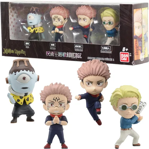 Bandai Namco - Juego de figuras de Jujutsu Kaisen Adverge Box Set C (Yuji Itadori, Kento Nanami, Ryomen Sukuna, Jogo), Juego de figuras de Bandai