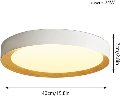 Miniatura 6 de Lámpara de techo LED de atenuación continua con control remoto regulable lámpara de techo LED creativa simple luz plana moderna accesorio de montaje