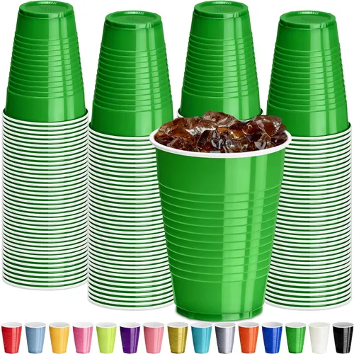 Miniatura 34 de DecorRack - Vasos desechables y reutilizables de 12 onzas para fiestas de cumpleaños, despedidas de soltera, campamentos, eventos en interiores y al