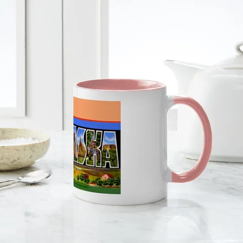 Miniatura 113 de CafePress I Love Nebraska Taza de café de cerámica de 11 oz (11.0 fl oz)