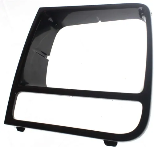 Miniatura 3 de Para Jeep Cherokee 1998 1999 2000 2001 Bisel de faro delantero lado del conductor Negro brillante Modelos limitados/clásicos Reemplazo