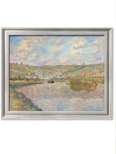 Miniatura 101 de IPIC - Reproducción artística de los lirios de agua de Claude Monet 1906, impresiones giclée coinciden con el marco dorado clásico, arte de pared