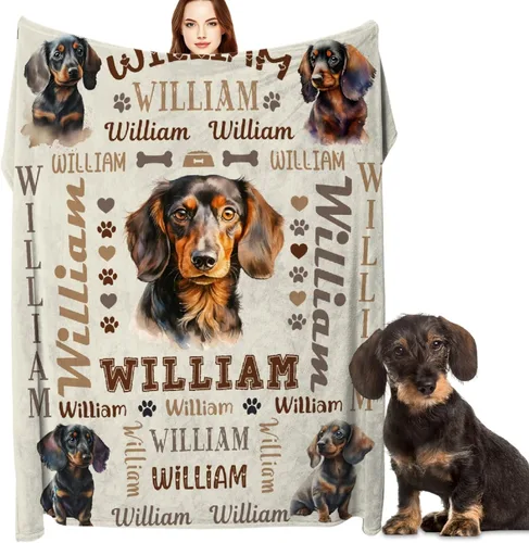 Miniatura 11 de Manta de Golden Retriever - Manta de franela suave y forro polar para perros para amantes de mascotas, mujeres, niños, niñas - 40" x 30