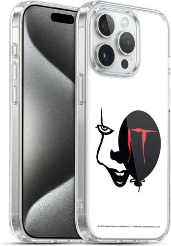 Miniatura 20 de Head Case Designs Funda de gel suave con licencia oficial de la película de TI Pennywise 2 Graphics compatible con Apple iPhone 15 Pro
