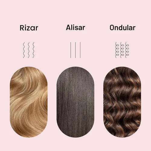 Miniatura 6 de L'ANGE HAIR Le Duo Estilizador Estándar de Flujo de Aire 360° Varita Rizadora 2 en 1 y Plancha Plana de Titanio Alisadora de Cabello Rizador