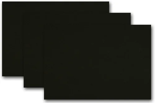Cartulina en blanco de 4 x 6 colores premium (paquete de 50, regaliz negro)
