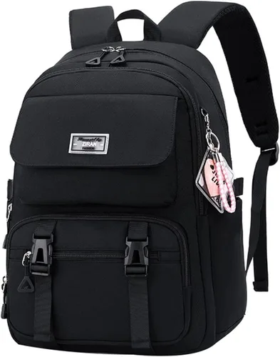 Miniatura 12 de JiaYou Mochila Casual para Adolescentes, Niñas, Mochila para la Escuela Secundaria, Mochila Diaria, para Mujeres, Bolsa de Viaje para Portátil, 1#